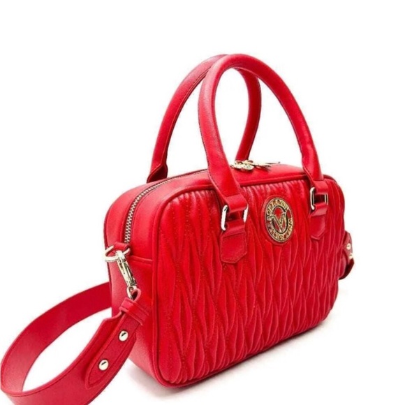 Valentino Orlandi Quilted Red Bag New - Picture 2 of 16